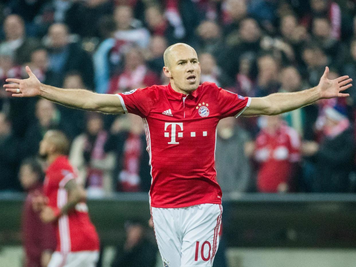 Arjen Robben was at the heart of everything Bayern did well on Wednesday night: Getty