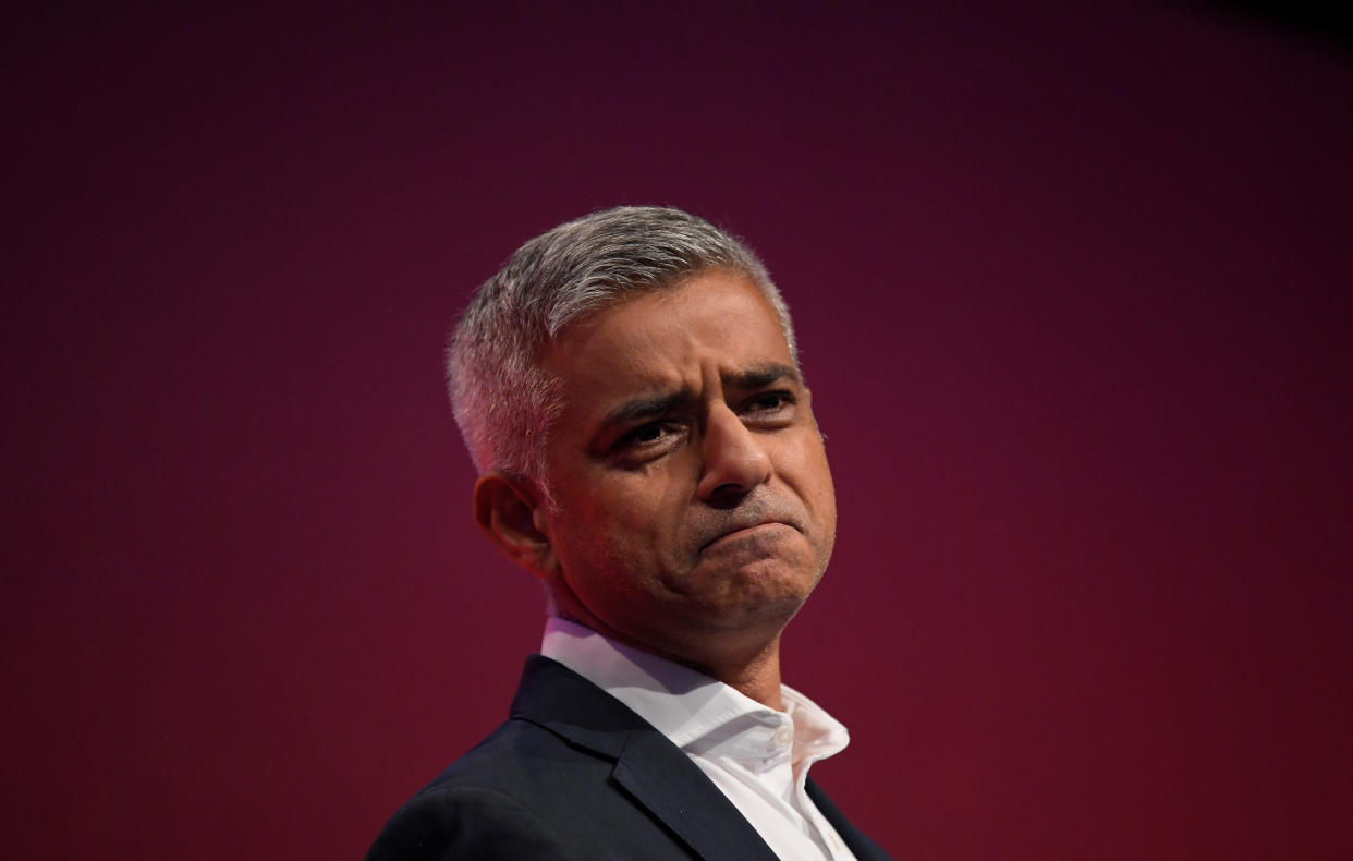 The mayor of London, Sadiq Khan, is pushing for a second Brexit referendum.&nbsp; (Photo: Toby Melville/Reuters)