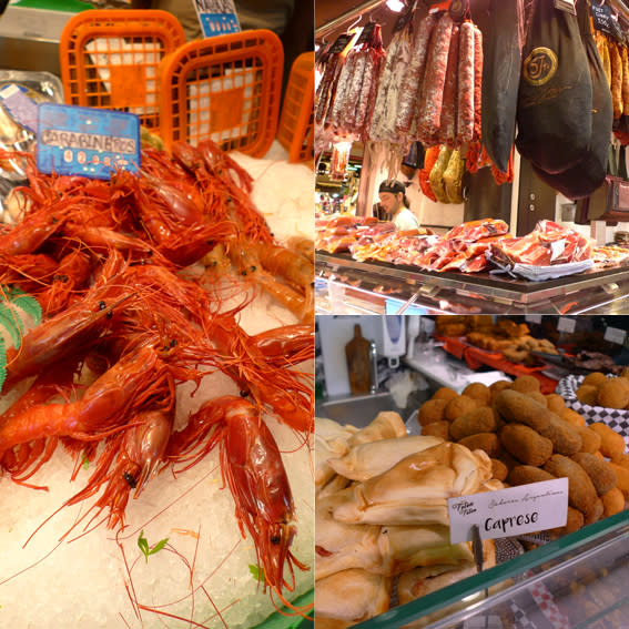 <p>Si les locaux n’y mettent quasiment plus les pieds en raison de l’affluence touristique, le plus grand marché de la ville est un bon plan pour grignoter à midi : empanadas (chaussons fourrés), sandwiches au fromage et à la charcuterie ibériques, portions de paëlla, croquetas, toutes les spécialités locales y sont représentées.<br><em>La Rambla, 91</em><br>Copyright : Marilyne Letertre </p>