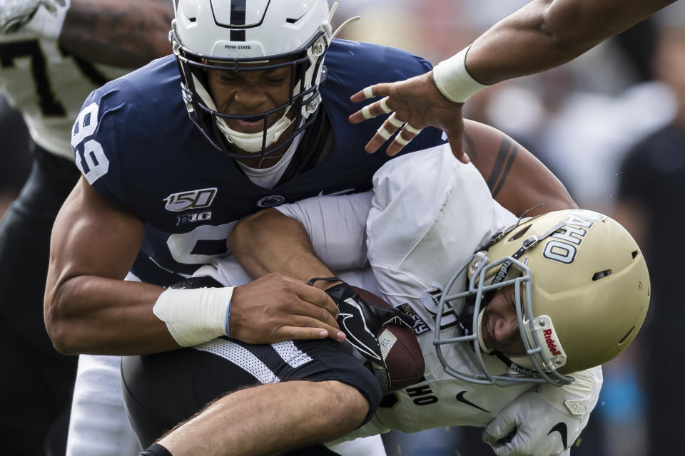 Yetur Gross-Matos was brilliant in one half of work in a blowout of Idaho. (Getty Images)