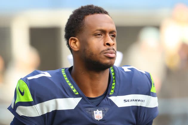 Geno Smith of the Seattle Seahawks looks on before the game against the Arizona Cardinals at Lumen Field on Nov. 21, 2021 in Seattle, Washington.  (Photo: Abbie Parr via Getty Images)