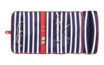 <p>This nautical striped roll has plenty of storage for your accessories and <a rel="nofollow noopener" href="http://www.travelandleisure.com/style/beauty/best-summer-beauty-products" target="_blank" data-ylk="slk:beauty essentials for a weekend at the beach;elm:context_link;itc:0;sec:content-canvas" class="link ">beauty essentials for a weekend at the beach</a>.</p> <p>To buy: <a rel="nofollow noopener" href="http://www.pntrs.com/t/2-98488-131940-47657?sid=TLTRVG1JewelryCasesDZJun17&website=250357&url=https%3A%2F%2Fwww.katespade.com%2Fproducts%2Fclassic-nylon-jewelry-roll%2F098689987613.html" target="_blank" data-ylk="slk:katespade.com;elm:context_link;itc:0;sec:content-canvas" class="link ">katespade.com</a>, $78</p>