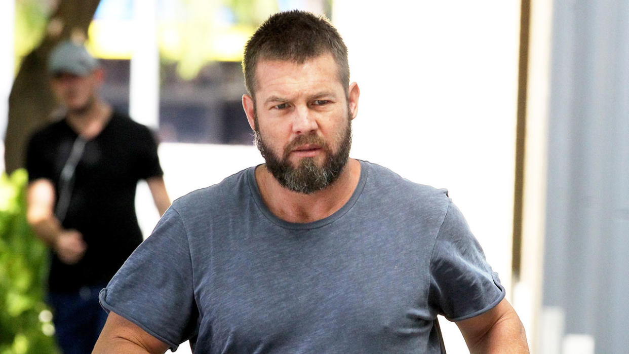 Pictured here, Ben Cousins appears outside a Fremantle court in 2017.