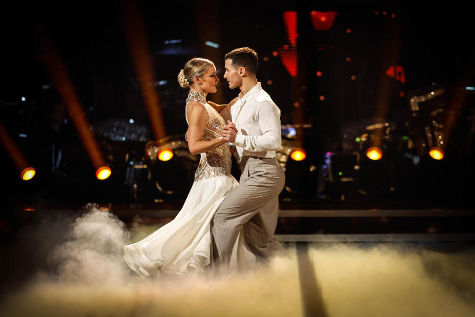 Helen Skelton with her dance partner Gorka Marquez on Strictly Come Dancing, 11 December, 2022. (Getty Images)