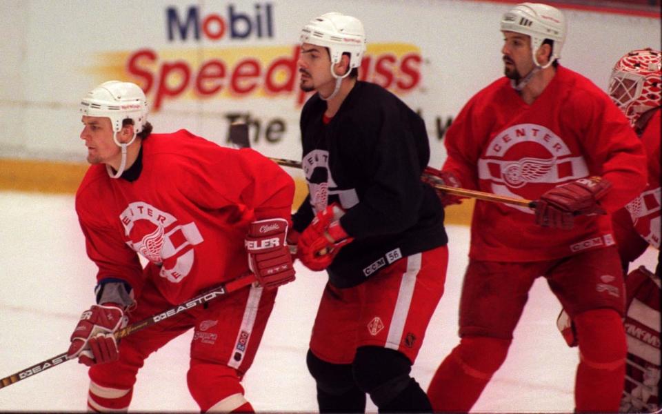 Detroit Red Wings practice at Joe Louis Arena, May 21, 1997 ahead of Game 4 against the Colorado Avalanche in the Western Conference finals.