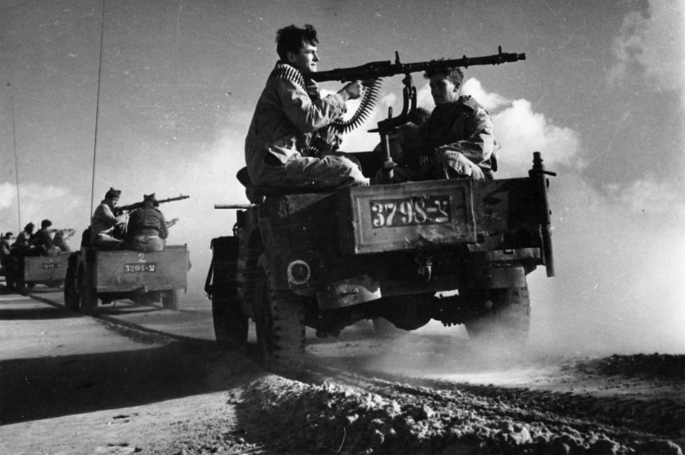 Palmach armoured unit fighting with the Israel Defence Forces during the 1948 War of Independence