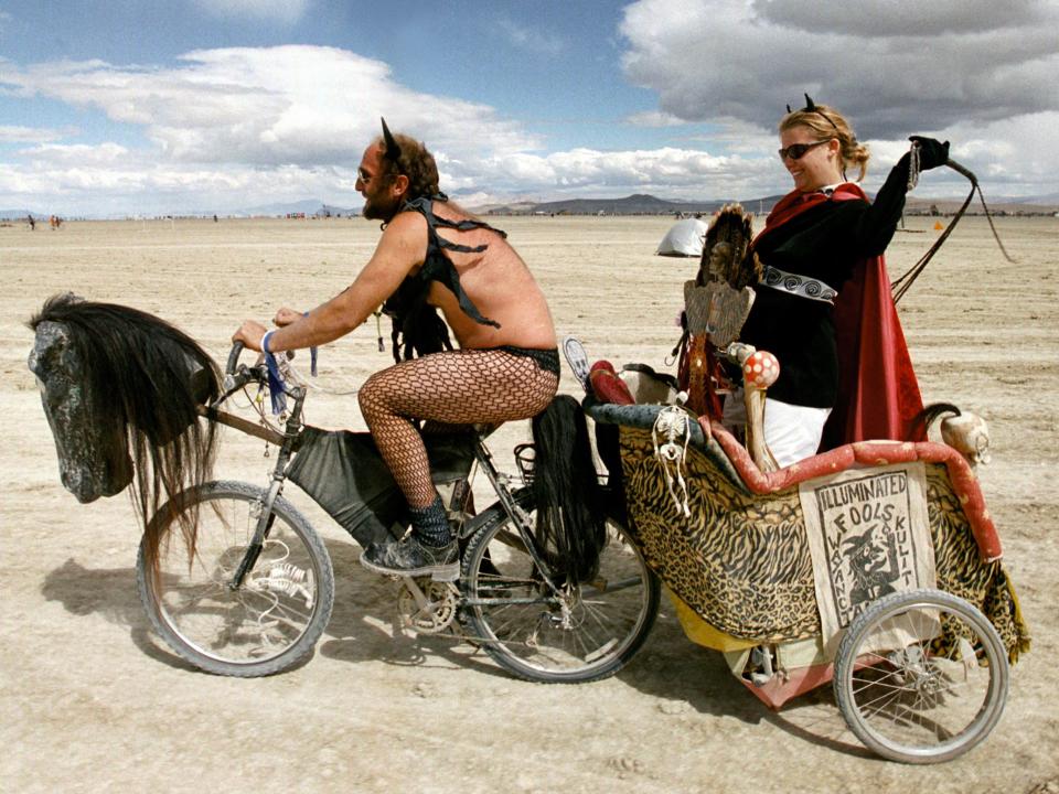 Burning Man Festival in Nevada Desert