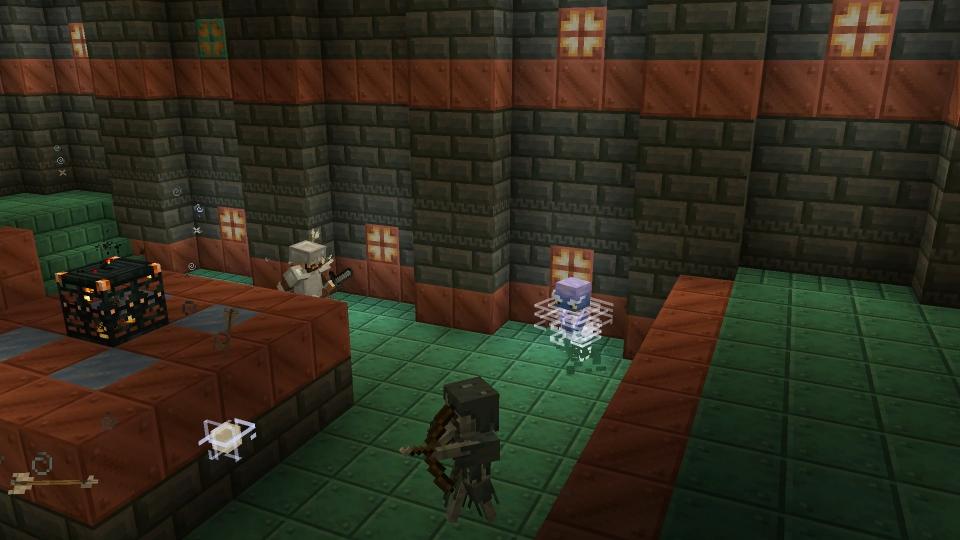 Image of Minecraft 1.21's The Breeze mob in Trial Chambers.