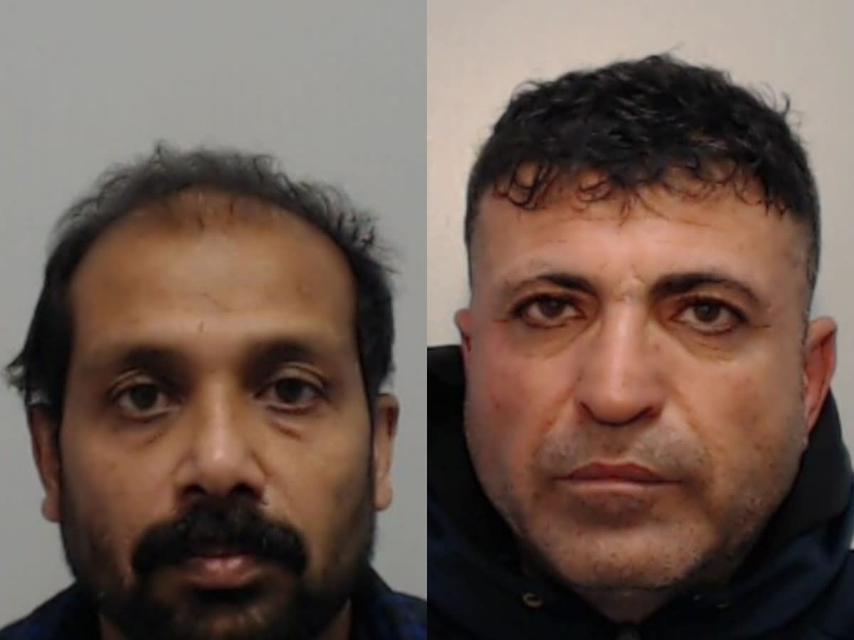 Taxi driver Jojo Joseph Thirunilam (L) and Omed Khalid Mahmood. (Greater Manchester Police)