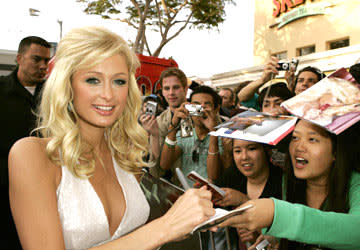 Paris Hilton at the Westwood premiere of Warner Bros. Pictures' House of Wax