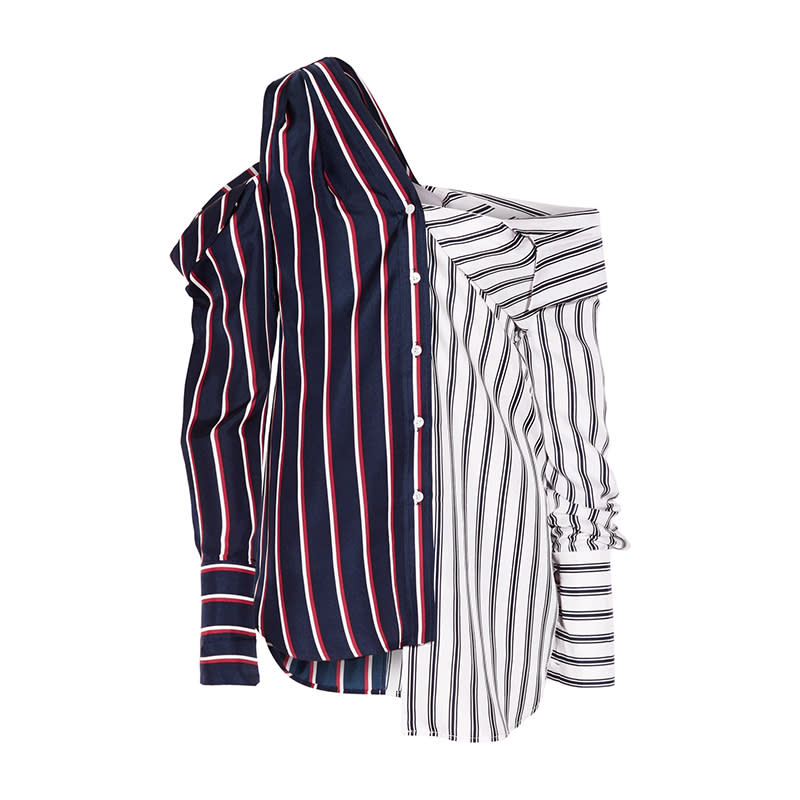 <a rel="nofollow noopener" href="http://rstyle.me/~9NzpJ" target="_blank" data-ylk="slk:Cold-Shoulder Striped Silk-Satin Shirt, Monse, $1290;elm:context_link;itc:0;sec:content-canvas" class="link ">Cold-Shoulder Striped Silk-Satin Shirt, Monse, $1290</a><p> <strong>Related Articles</strong> <ul> <li><a rel="nofollow noopener" href="http://thezoereport.com/fashion/style-tips/box-of-style-ways-to-wear-cape-trend/?utm_source=yahoo&utm_medium=syndication" target="_blank" data-ylk="slk:The Key Styling Piece Your Wardrobe Needs;elm:context_link;itc:0;sec:content-canvas" class="link ">The Key Styling Piece Your Wardrobe Needs</a></li><li><a rel="nofollow noopener" href="http://thezoereport.com/beauty/celebrity-beauty/ciara-baby-shower-flower-crown/?utm_source=yahoo&utm_medium=syndication" target="_blank" data-ylk="slk:Ciara Just Made This Major Spring Trend Fresh Again;elm:context_link;itc:0;sec:content-canvas" class="link ">Ciara Just Made This Major Spring Trend Fresh Again</a></li><li><a rel="nofollow noopener" href="http://thezoereport.com/beauty/nails/nail-trend-press-on-nails/?utm_source=yahoo&utm_medium=syndication" target="_blank" data-ylk="slk:This '90s Nail Trend Is Back, And We're Obsessed;elm:context_link;itc:0;sec:content-canvas" class="link ">This '90s Nail Trend Is Back, And We're Obsessed</a></li> </ul> </p>