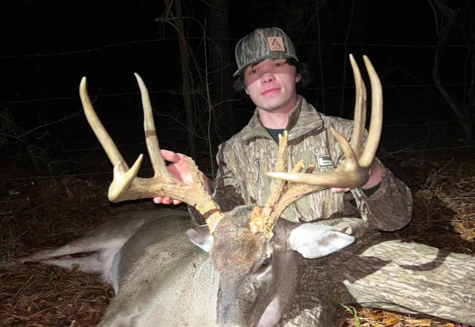 Hunter Hamilton bagged this 160-class buck after weeks of pursuing it almost daily.