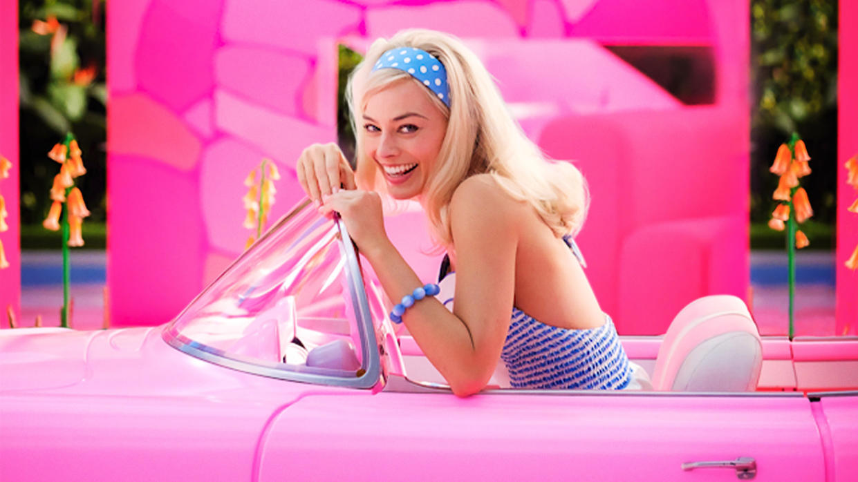  Margot Robbie as Barbie in the Barbie movie. 