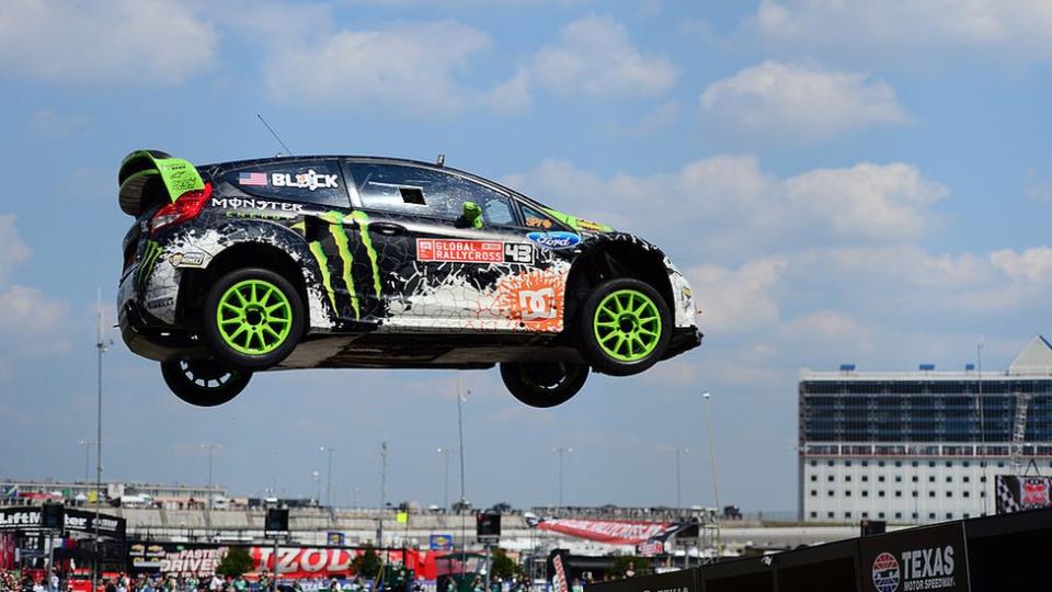 Ken Block en una de sus actuaciones.