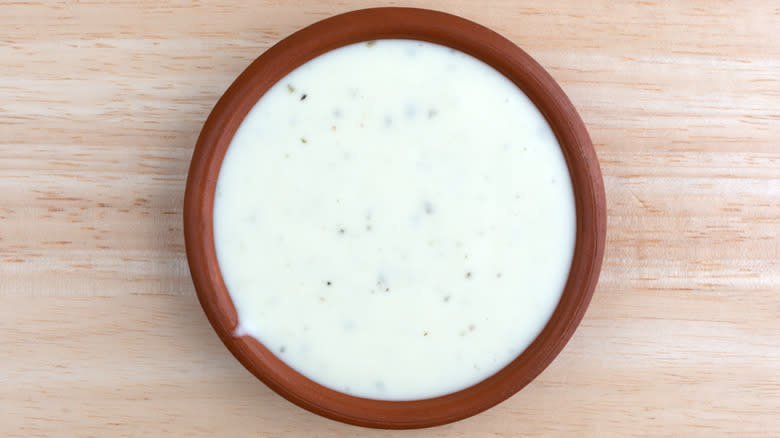 Bowl of ranch dressing