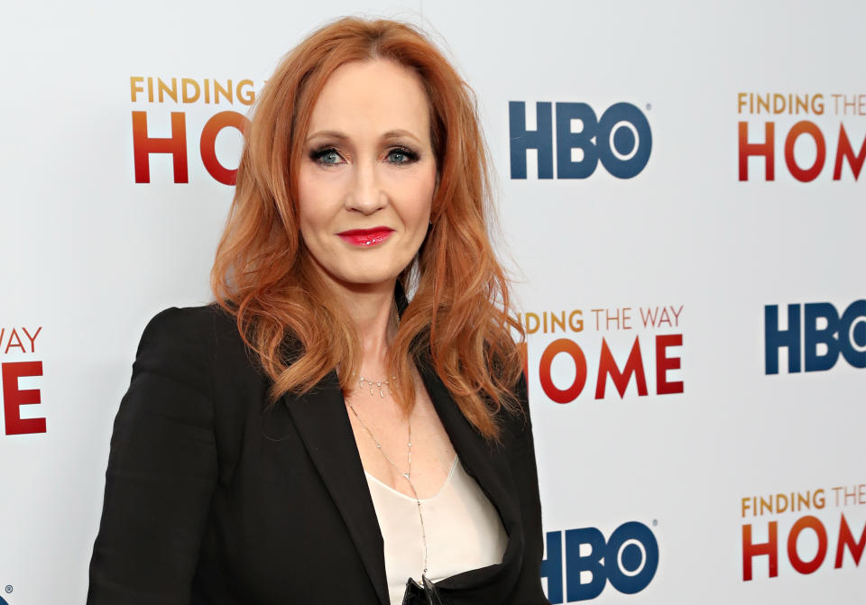 NEW YORK, NY - DECEMBER 11:  J.K Rowling attends HBO's "Finding The Way Home" World Premiere at Hudson Yards on December 11, 2019 in New York City.  (Photo by Cindy Ord/WireImage,)