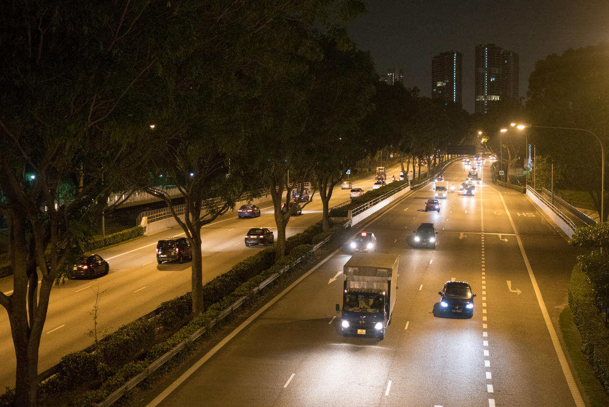 Expressway at night (Yahoo News Singapore file photo)