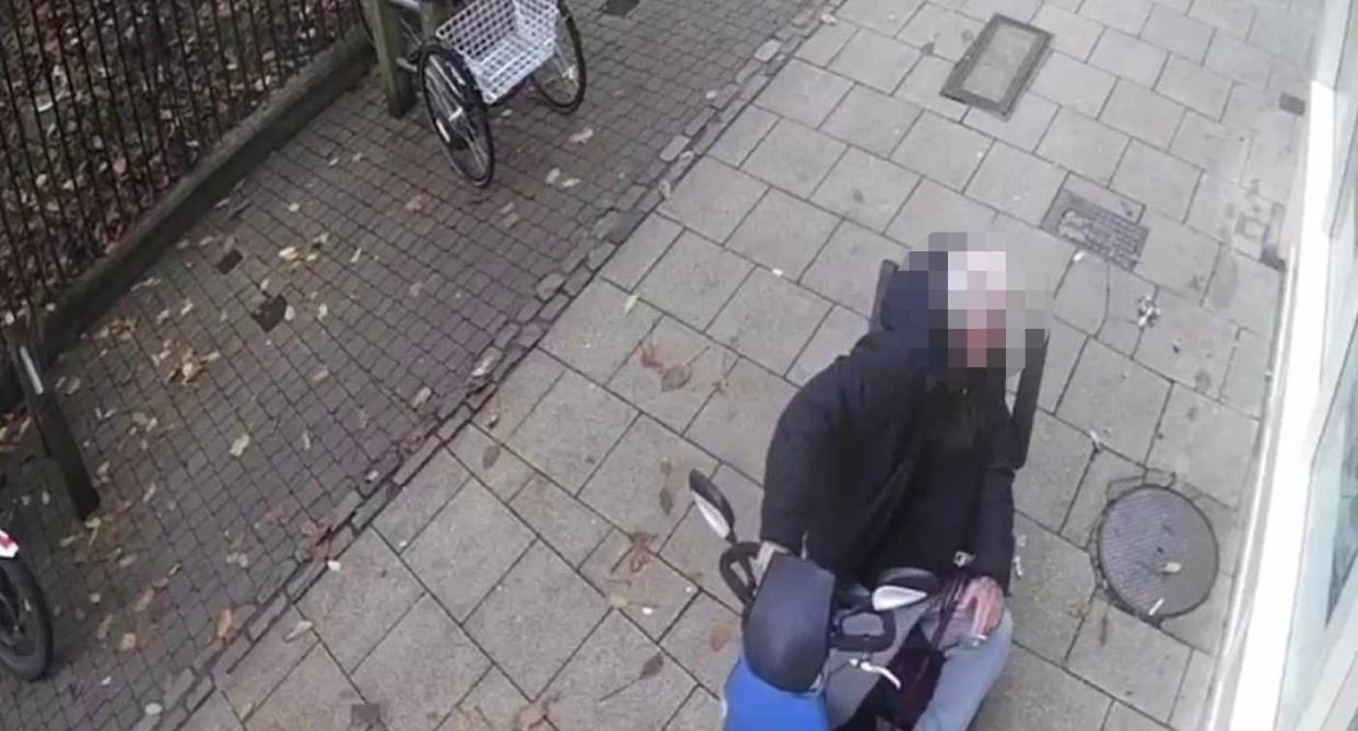 Campaigners claim the man later got out of his scooter and crushed the bird with his walking stick. (SWNS)