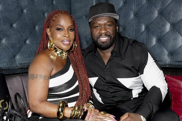 <p>John Nacion/Variety via Getty</p> Mary J. Blige and 50 Cent.