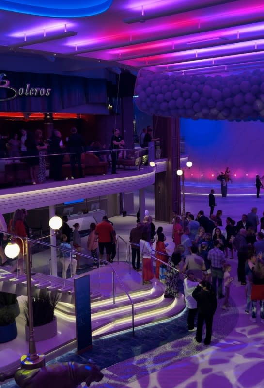 A look at Boleros and the Deck 5 promenade on Icon of the Seas.<p>Courtesy Alani Vargas</p>