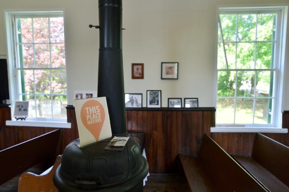 Edie Wallace, a past president of The Friends of Tolson's Chapel, said the person who donated the pot-belly stove recounted buying it from Virginia Cook and Frances Monroe, among the chapel's last members, when the stove was sitting in front of the chapel on sale. Wallace said the stove looked to be from around 1900 to 1920 and would have been used to provide heat.
In the summer, the windows would have been opened or perhaps activities were held outside.