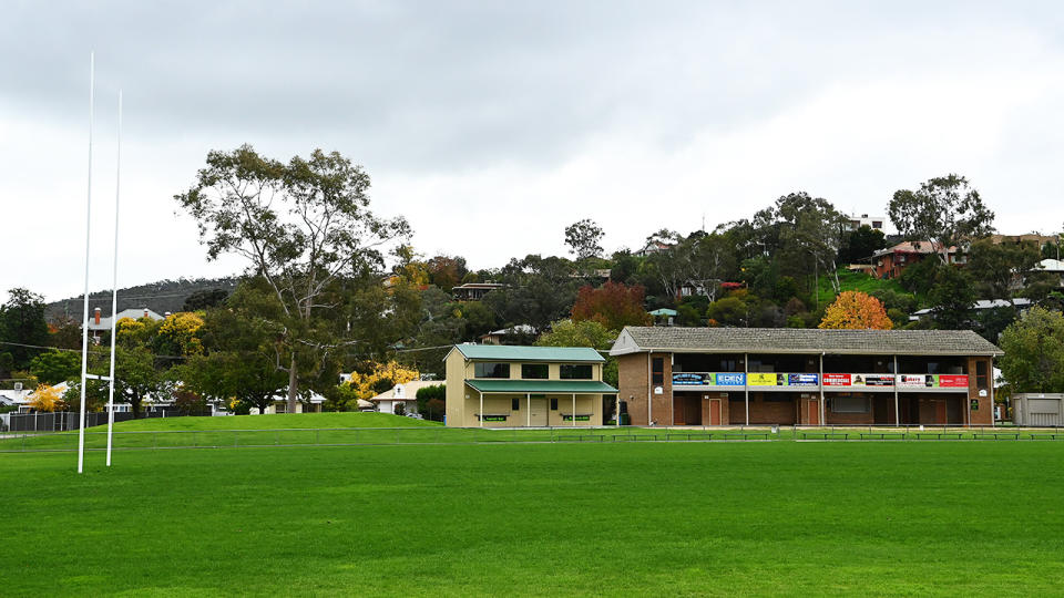 Greenfield Park, pictured here in Albury where the Melbourne Storm have relocated.