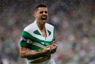 <p>Celtic’s Tomas Rogic celebrates scoring their second goal against Aberdeen to go onto win the Scottish Cup Final at Hampden Park in Glasgow, Scotland, May 27, 2017. (Photo: Russell Cheyne/Action Images via ZUMA Press) </p>