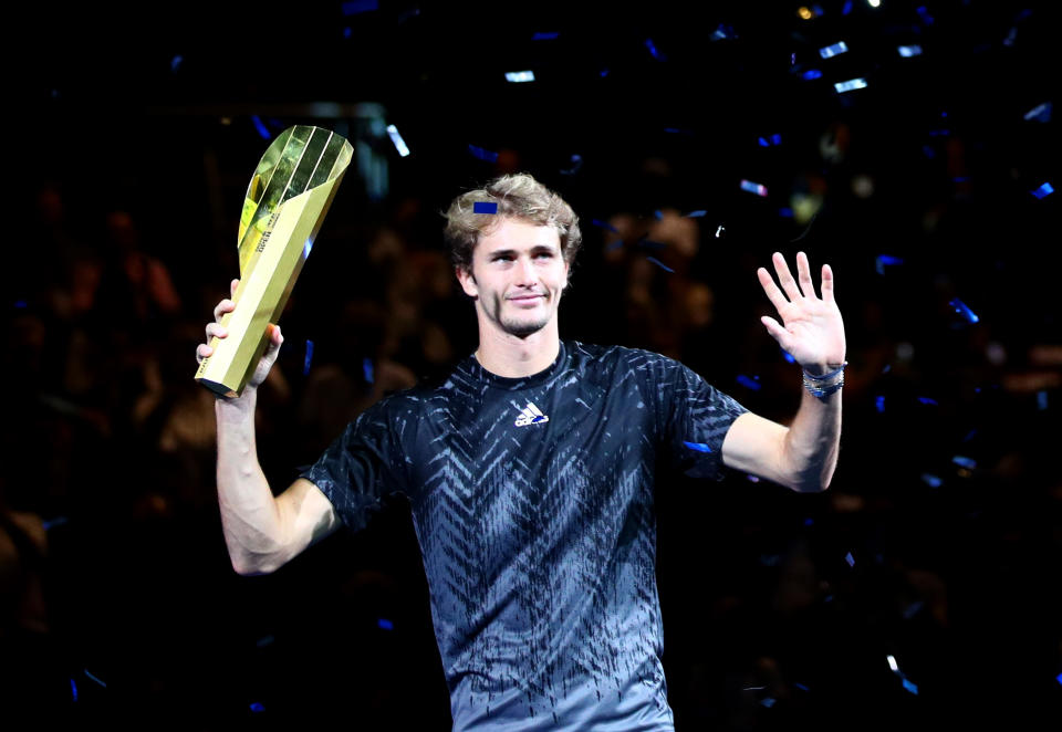 Alexander Zverev hat in Wien seinen 18. Profi-Titel gewonnen (Bild: Reuters)