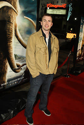 Chris Evans at the Los Angeles premiere of Warner Bros. Pictures' 10,000 B.C.