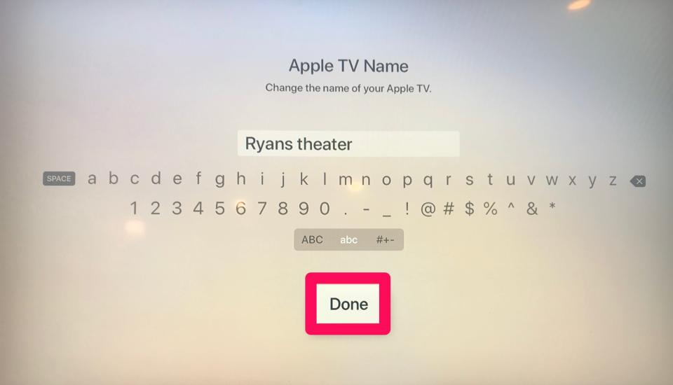 How to rename Apple TV