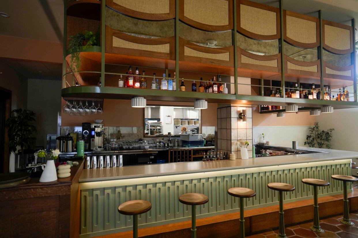 The bar at Uncle Wolfie's Dinner Diner, 600 N. Broadway, was designed to mimic the one at sister restaurant Uncle Wolfie's Breakfast Tavern. The Dinner Diner will is the rebranded name of The Wolf on Broadway, which opened in November 2023.