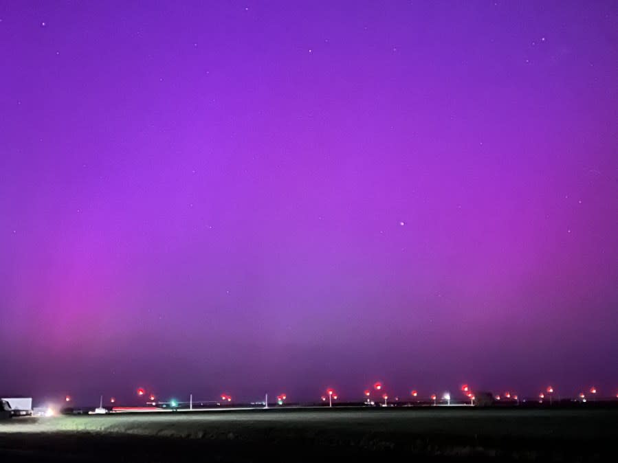 Northern lights in Cimarron on May 10, 2024 (Courtesy: Tim Lane)