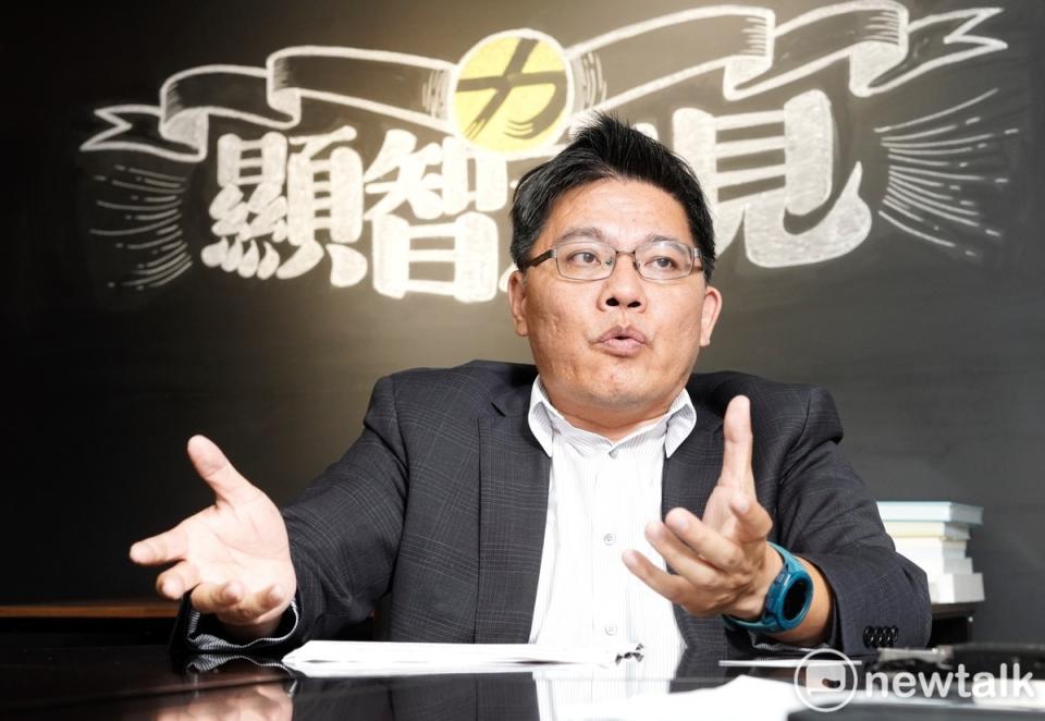 時代力量新竹市立委參選人邱顯智接受新頭殼專訪。 圖：張良一/攝