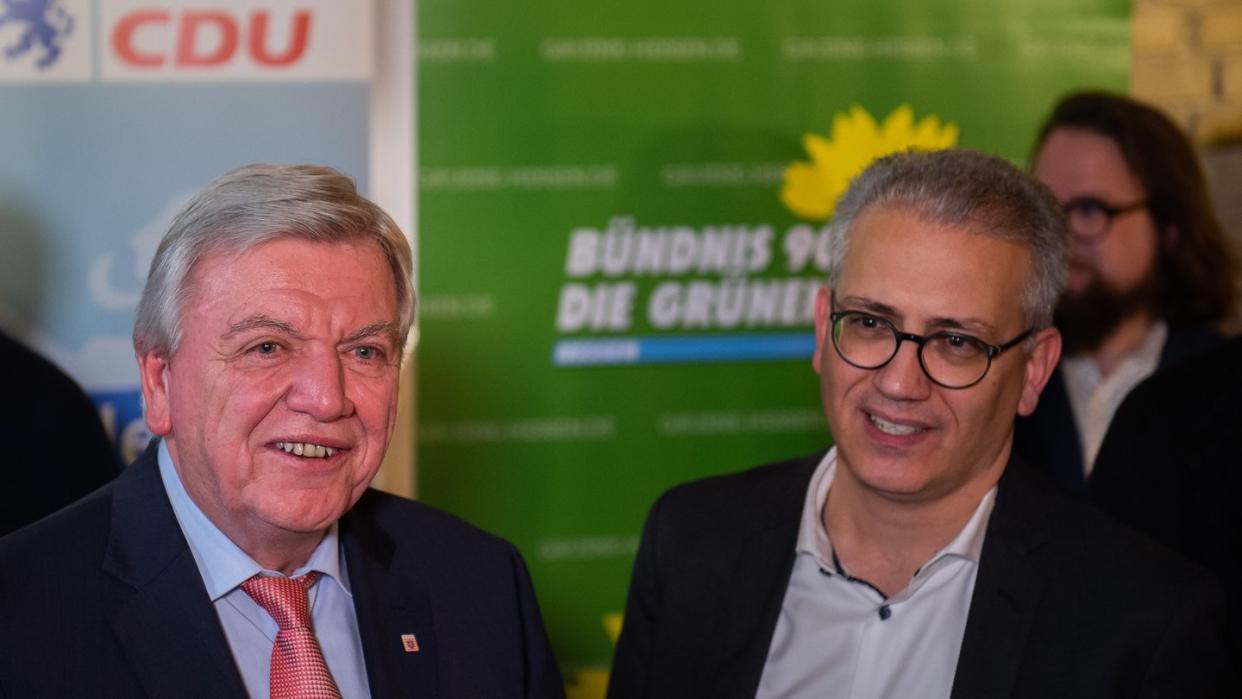 CDU und Grüne wollen ihr Regierungsbündnis in Hessen fortsetzen. Foto: Silas Stein