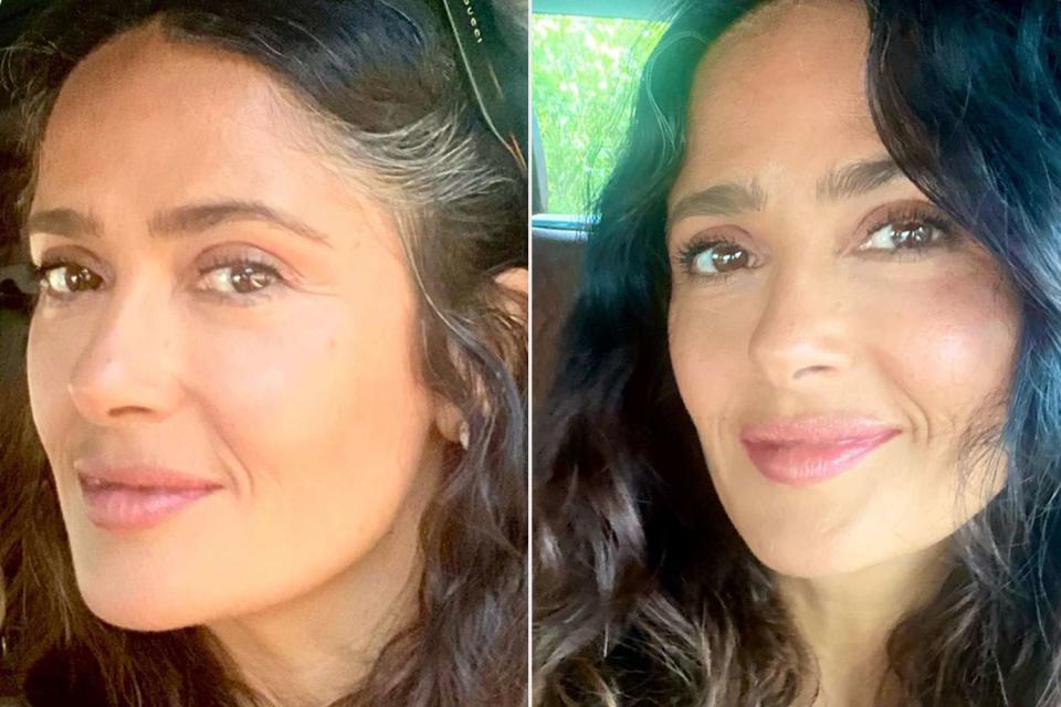 <p>Salma Hayek/Instagram</p> Salma Hayek Instagram selfies