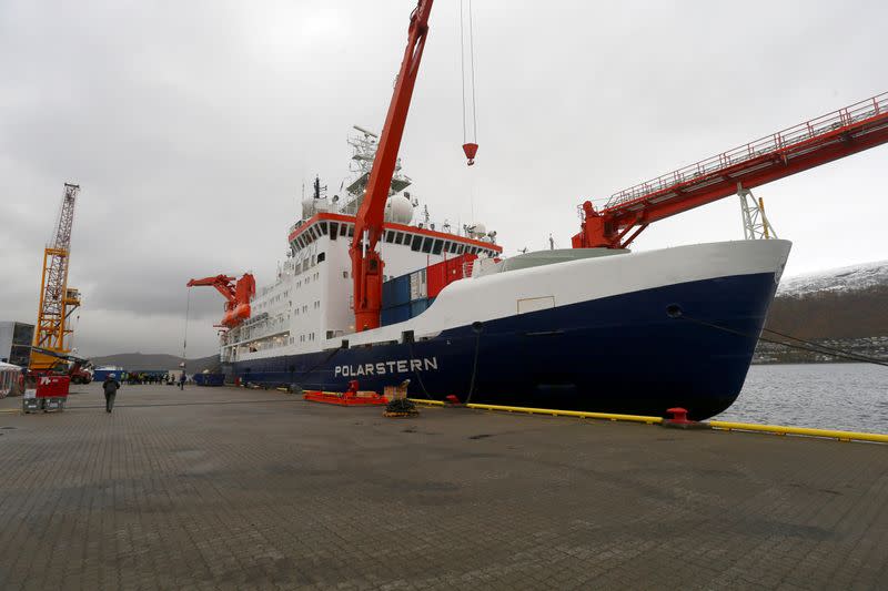 FILE PHOTO: RV Polarstern research icebreaker is pictured in Tromso, Norway