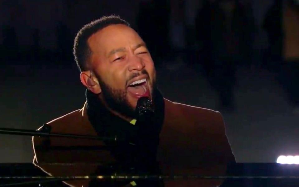 John Legend performs following Kamala Harris's speech  - Biden Inauguaral Committee