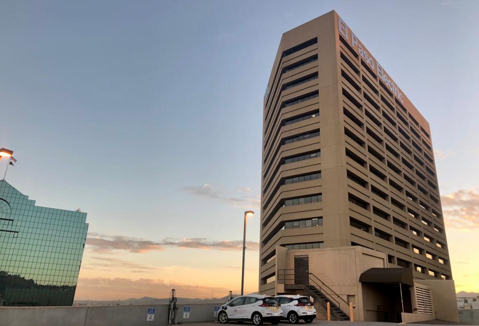 The El Paso Electric headquarters building at 100 N. Stanton St., in Downtown El Paso on March 1, 2022.