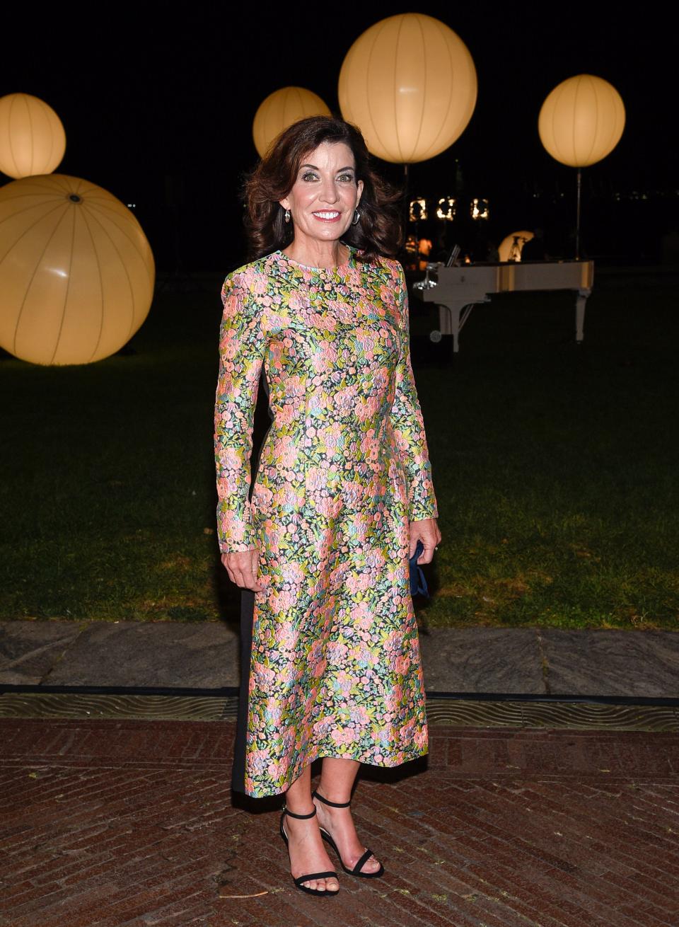 New York Gov. Kathy Hochul attends the Prabal Gurung spring/summer 2022 fashion show at 20 Battery Place during New York Fashion Week on Wednesday, Sept. 8, 2021.