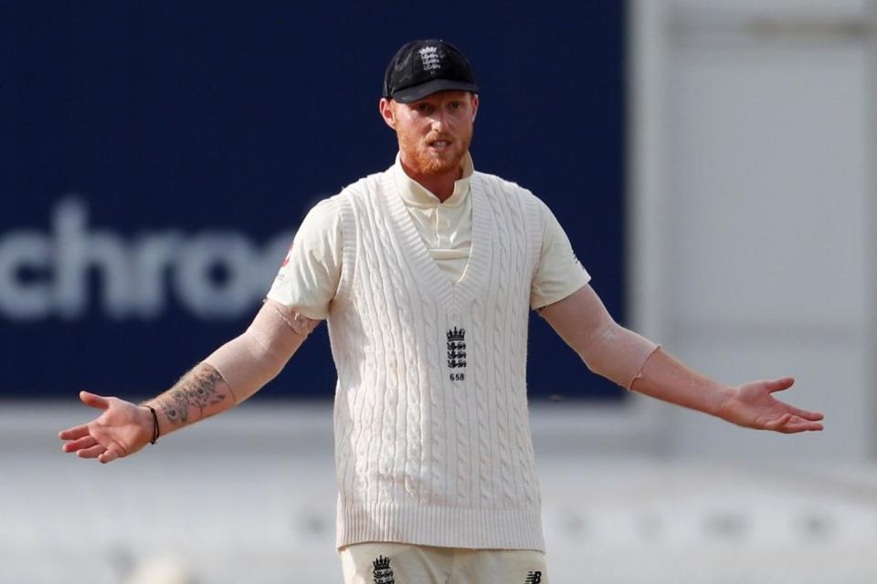 Return: Stokes was back in the England side after missing the Second Test (REUTERS)