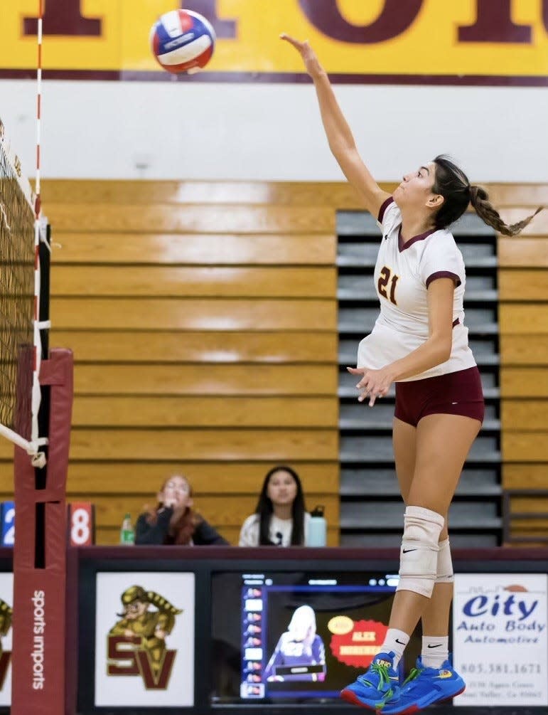 Senior middle hitter Abigail Montana is one of the top players for the Simi Valley girls volleyball team.