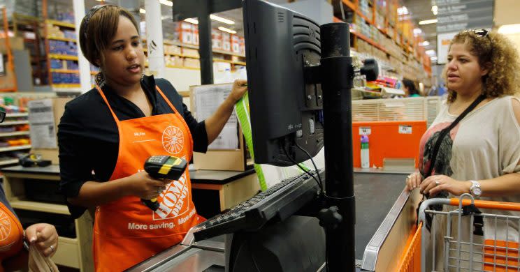 Getty Images. Home Depot’s comparable sales also topped Wall Street estimates.