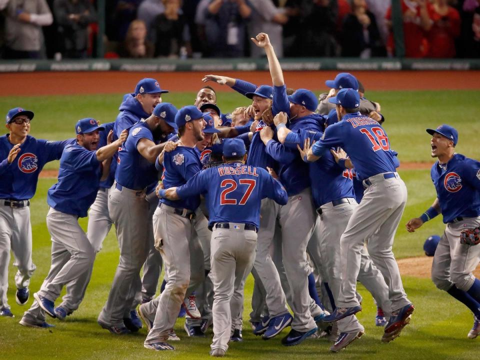 The Chicago Cubs celebrated a famous World Series victory in 2016 (Getty)