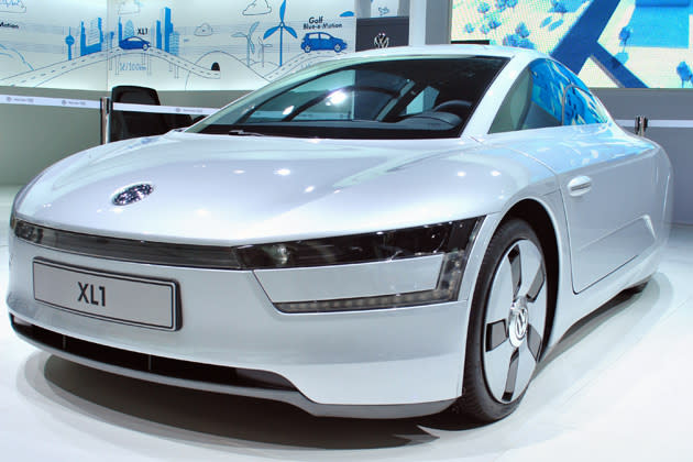 Volkswagen XL1 showcased at the 2012 Delhi Auto Expo