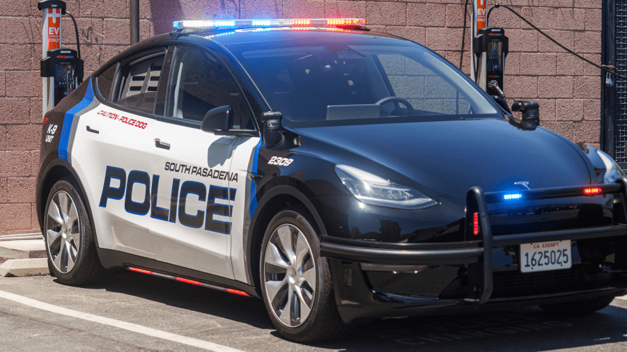 South Pasadena Police Department Tesla