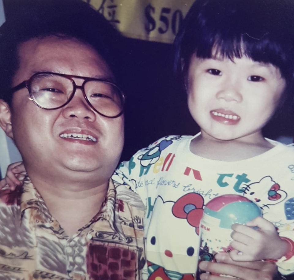 Jessica Kazuki with her father. (PHOTO: Jessica Kazuki)
