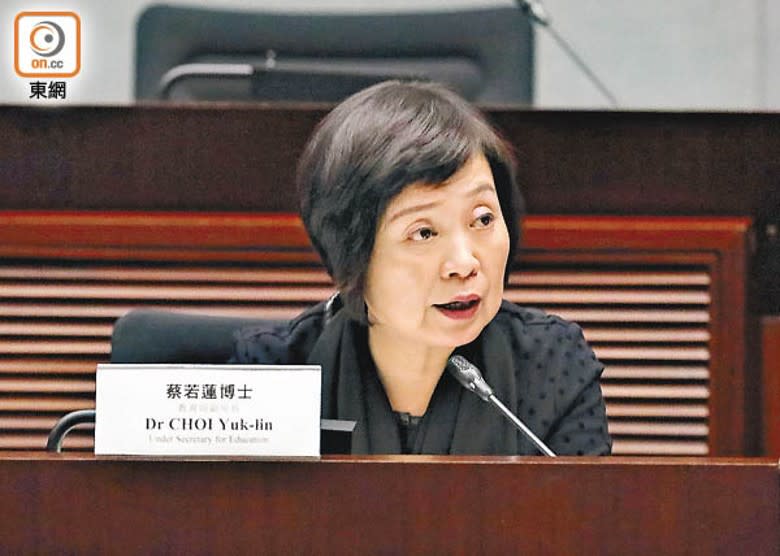 蔡若蓮指，未打針人士不能進入學園，是為了保護學生。