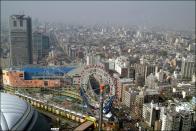 <p><a href="https://www.tripadvisor.com/Attraction_Review-g1066442-d324261-Reviews-Tokyo_Dome_City-Bunkyo_Tokyo_Tokyo_Prefecture_Kanto.html" rel="nofollow noopener" target="_blank" data-ylk="slk:The Big O;elm:context_link;itc:0;sec:content-canvas" class="link ">The Big O </a>in Tokyo is a little overwhelming: It's the world's first hub-less Ferris wheel, and the largest, with a diameter of 200 feet. It's also part of a roller coaster ride: The Thunder Dolphin, Tokyo's largest roller coaster, which goes through the center of the ferris wheel. Glass-walled pods have touch-screen music playlists, and provide views of all of Tokyo below. </p>