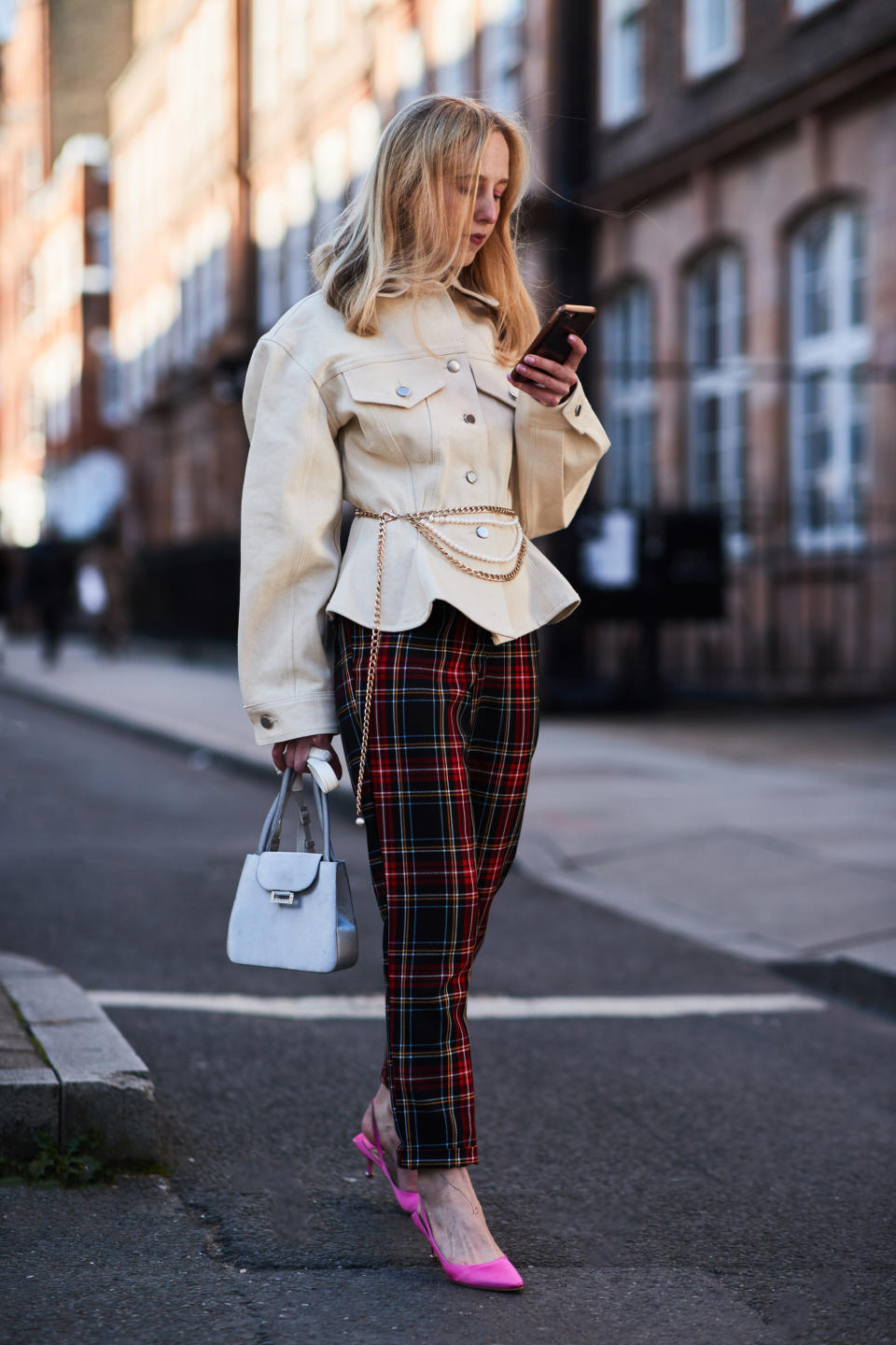 Tartan Print + Pink