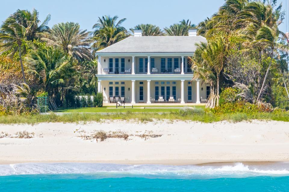 Listed for sale at $78.5 million, the estate at 2315 S. Ocean Blvd. directly fronts the beach at 2315 S. Ocean Blvd. on the South End of Palm Beach.